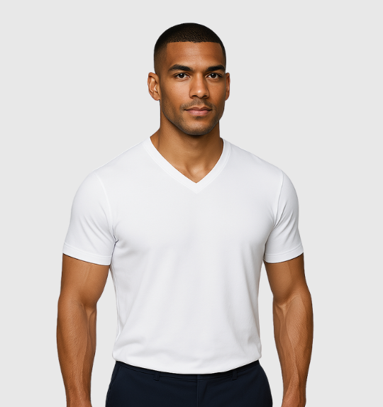 Pack of 2 V-necks - White
